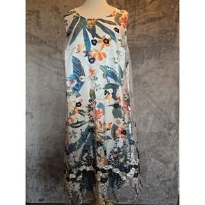 Catherines Floral Embroidered Mesh‎ Maxi Dress 0X 14 16W